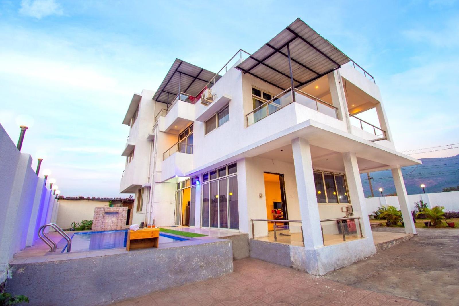 Empyrean Stay Ll 6Bhk Ll Royal Bramha Palace Ll Pvt Pool Ll Lonavala Luaran gambar